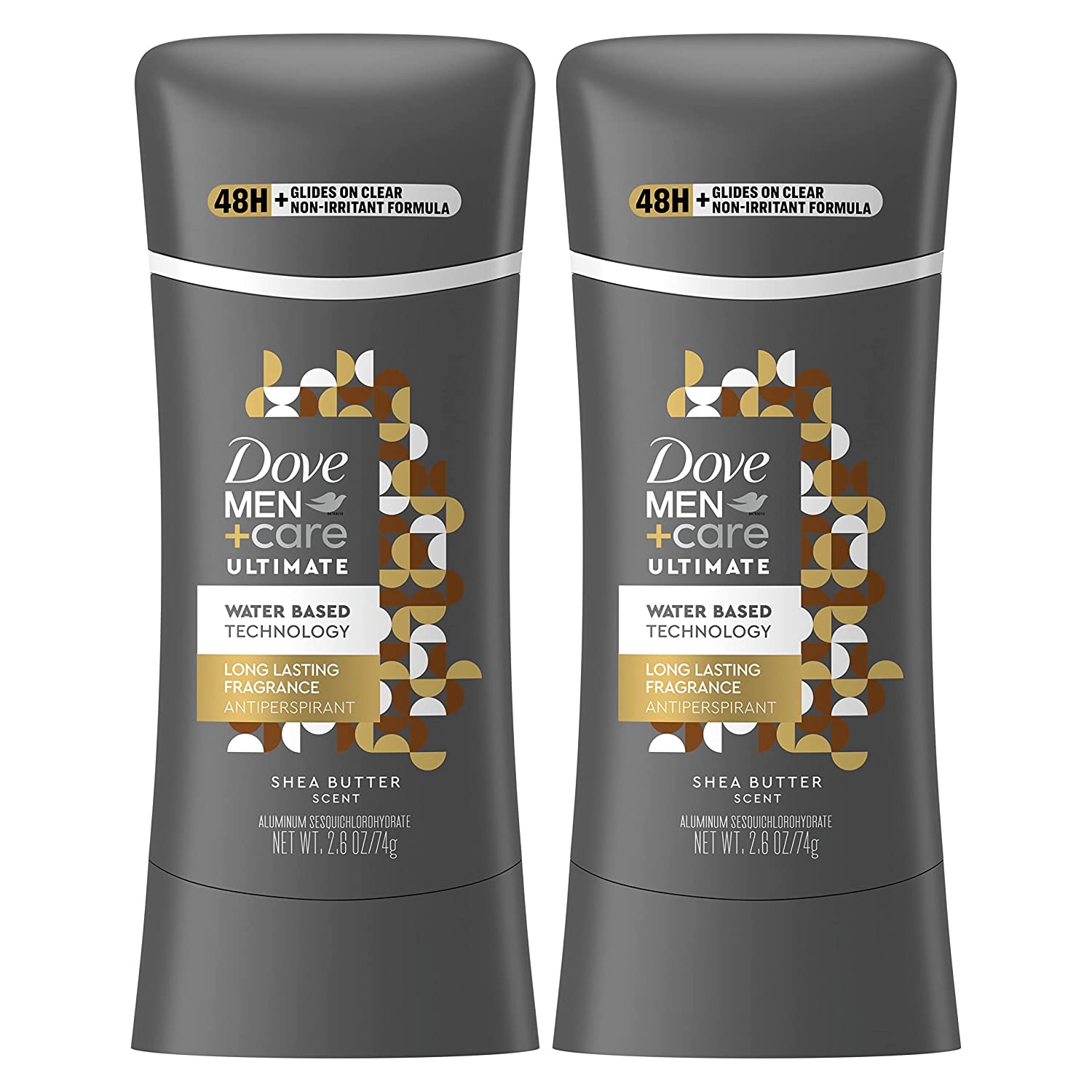 230816075453479_1 Dove Men+Care Ultimate Antiperspirant Stick Shea Butter 2 Count 48-Hour Sweat Protection Antiperspirant for Men 2.6 oz - Image 1